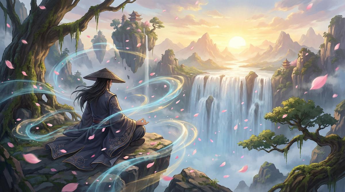 小马拉大车山水禅意视频